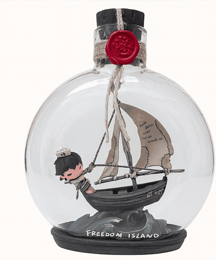 Hirono Freedom Island Drift Bottle Ornament