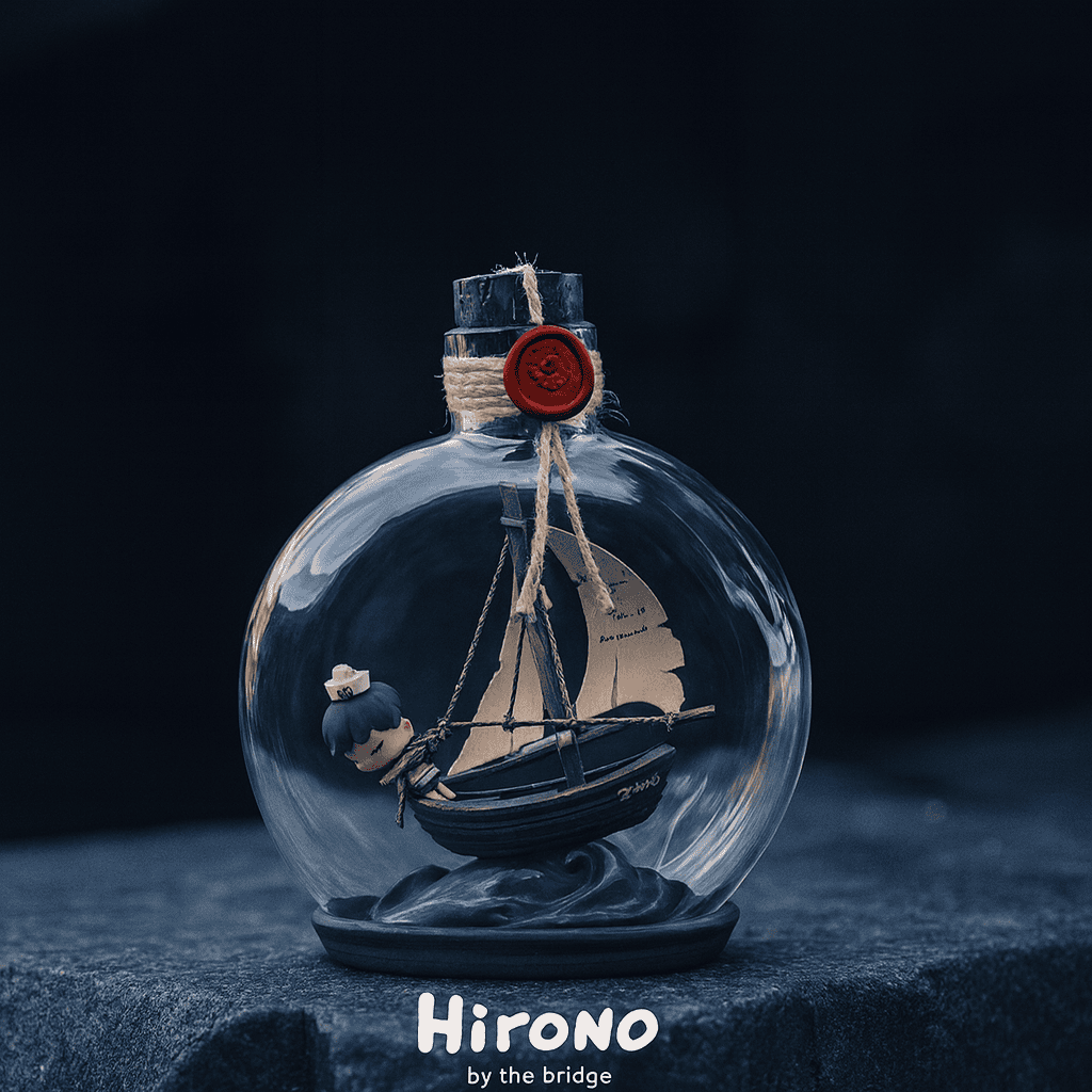 Hirono Freedom Island Drift Bottle Ornament - Image 2
