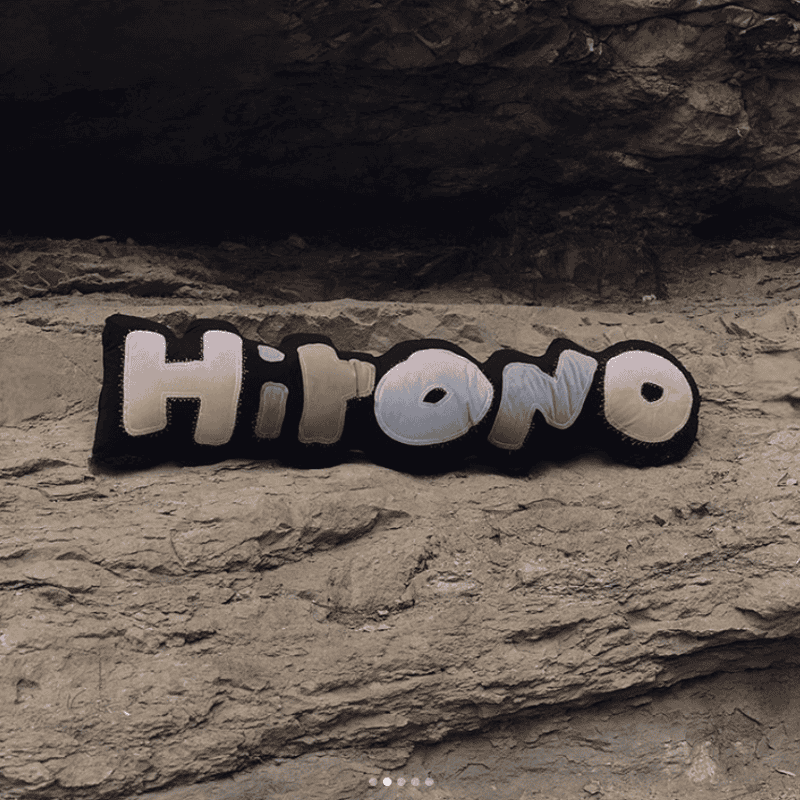 Hirono Letter Embroidered Throw Pillow - Image 2